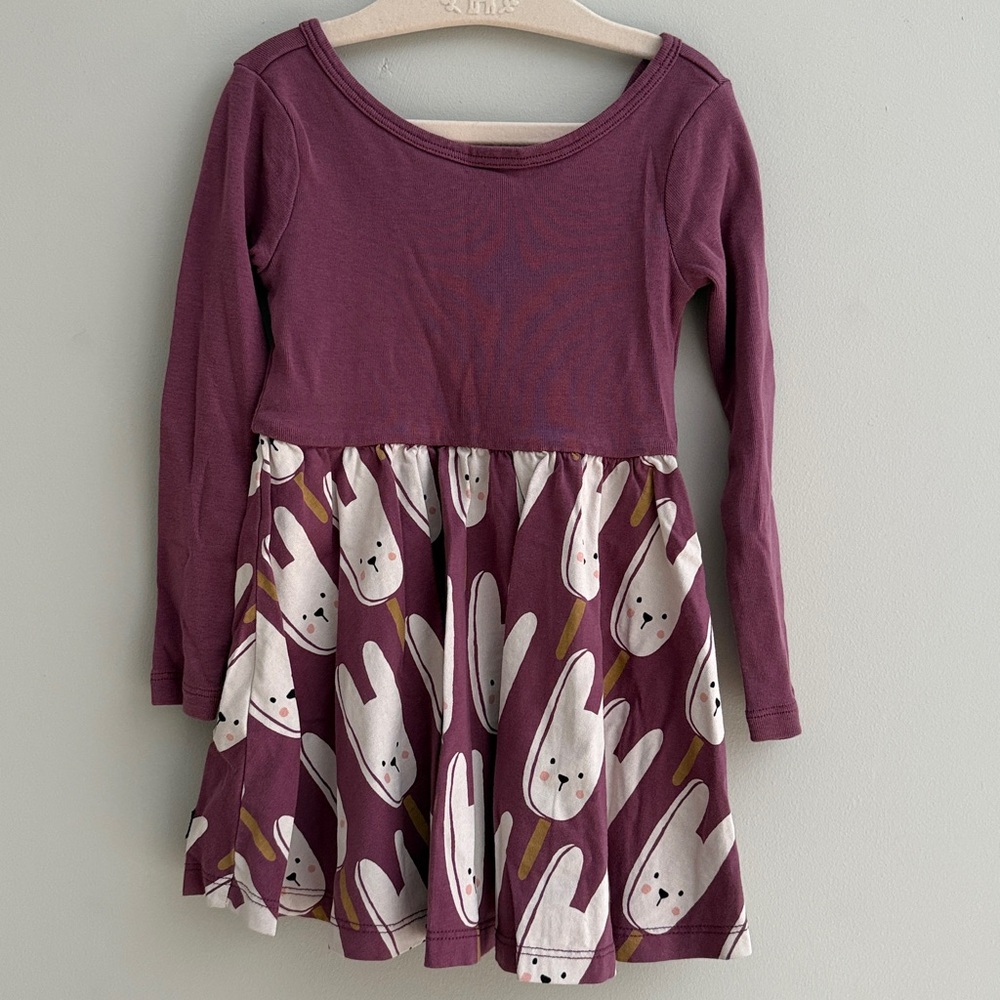 Tea collection dress with bunny popsicle print